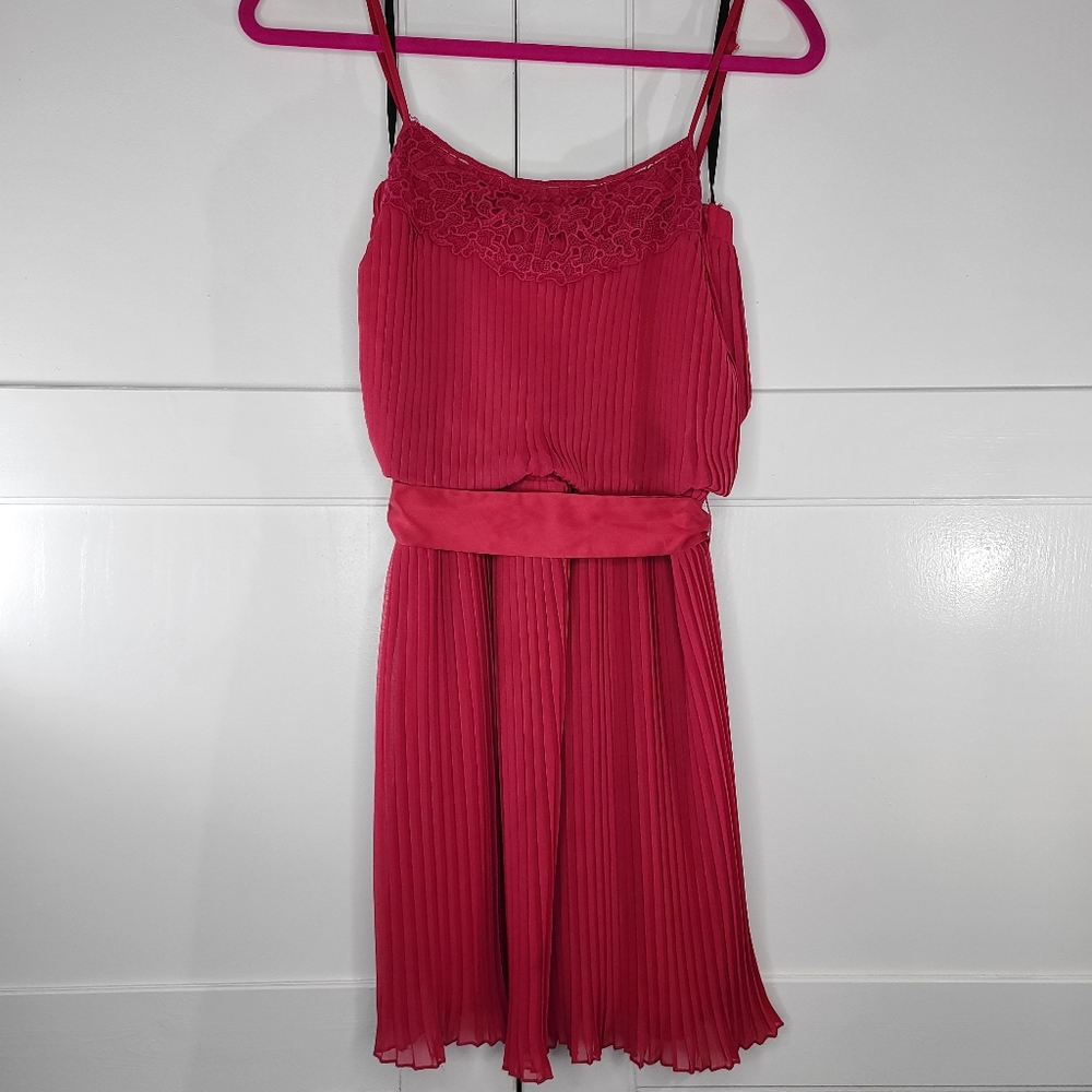 Fuchsia pleated Gianni Bini Dress